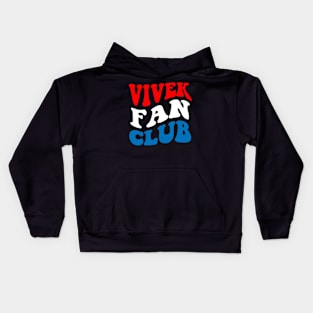 Vivek Fan Club Groovy American Flag Kids Hoodie